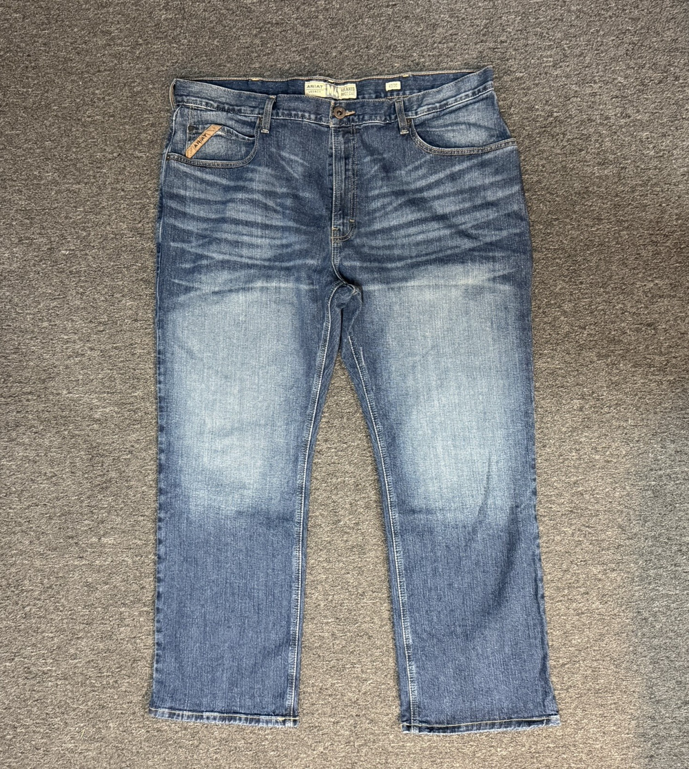 Ariat Jeans Men's W40xL30 Blue Denim M4 Relaxed Boot Cut Legacy Western Cowboy